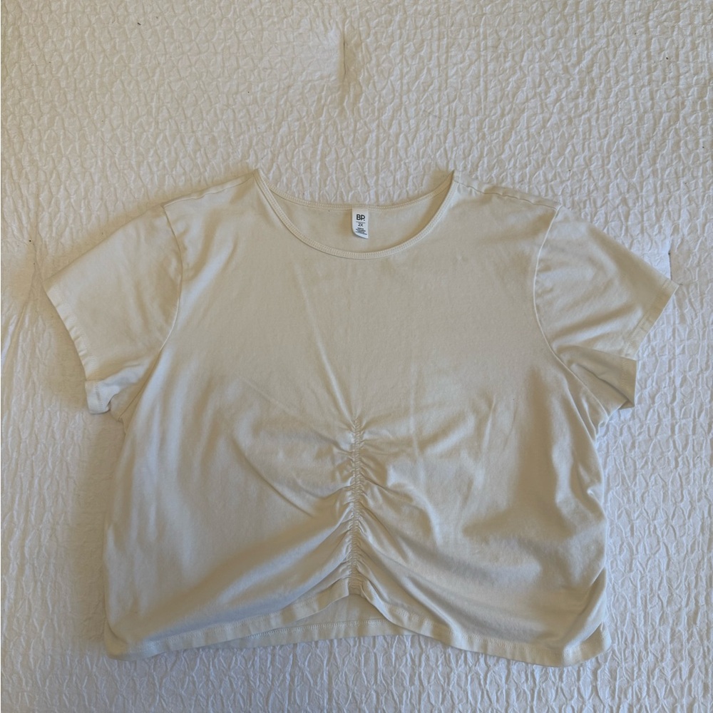 BP Cream Puff Sleeve Crop T-Shirt - Picture 3 of 10